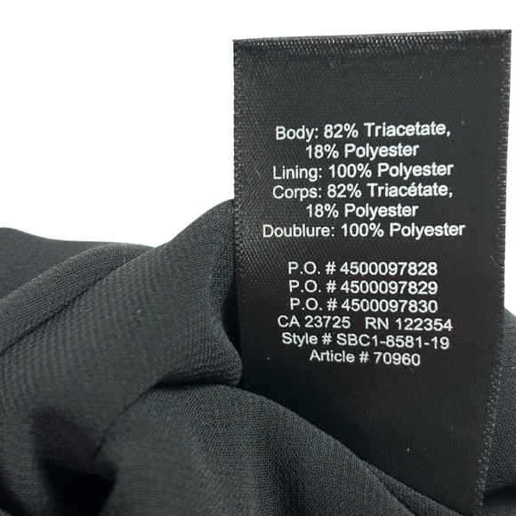 Babaton Aritzia Black Mini Shift Sleeveless Dress Size 0 - Picture 6 of 6